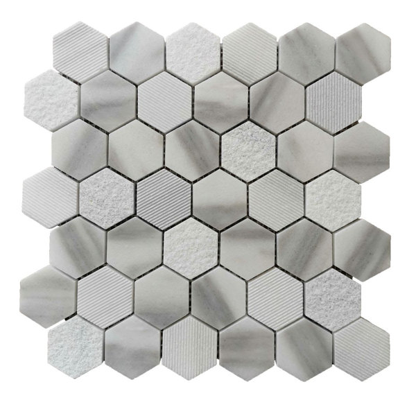 Mango Tile 12" x 12" Straight Edge Natural Stone Mosaic Sheet Wall